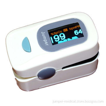Finger Pulse Oximeter with Waveform Beep, Adjustable Alarm Function and OLED Color, CE Certified